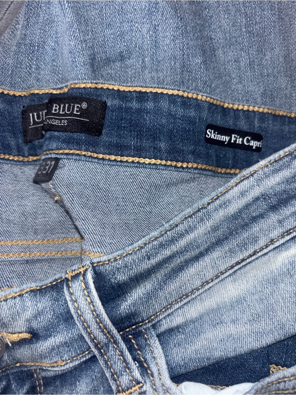 Judy Blue destroyed skinny fit capri jeans size 31 - Picture 2 of 3